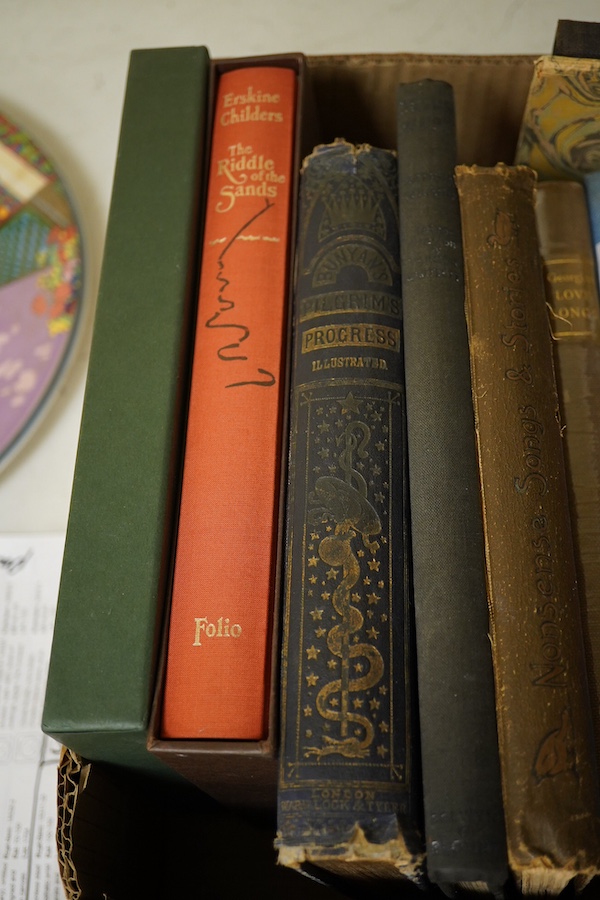 The Nonesuch Press - A Stitch in Time; or Pride Prevents a Fall. By James Laver. Limited Edition (of 1525 numbered copies). original marbled wrappers and paper label, 4to. 1927; The Golden Cockerel Press - The 7th Man; a